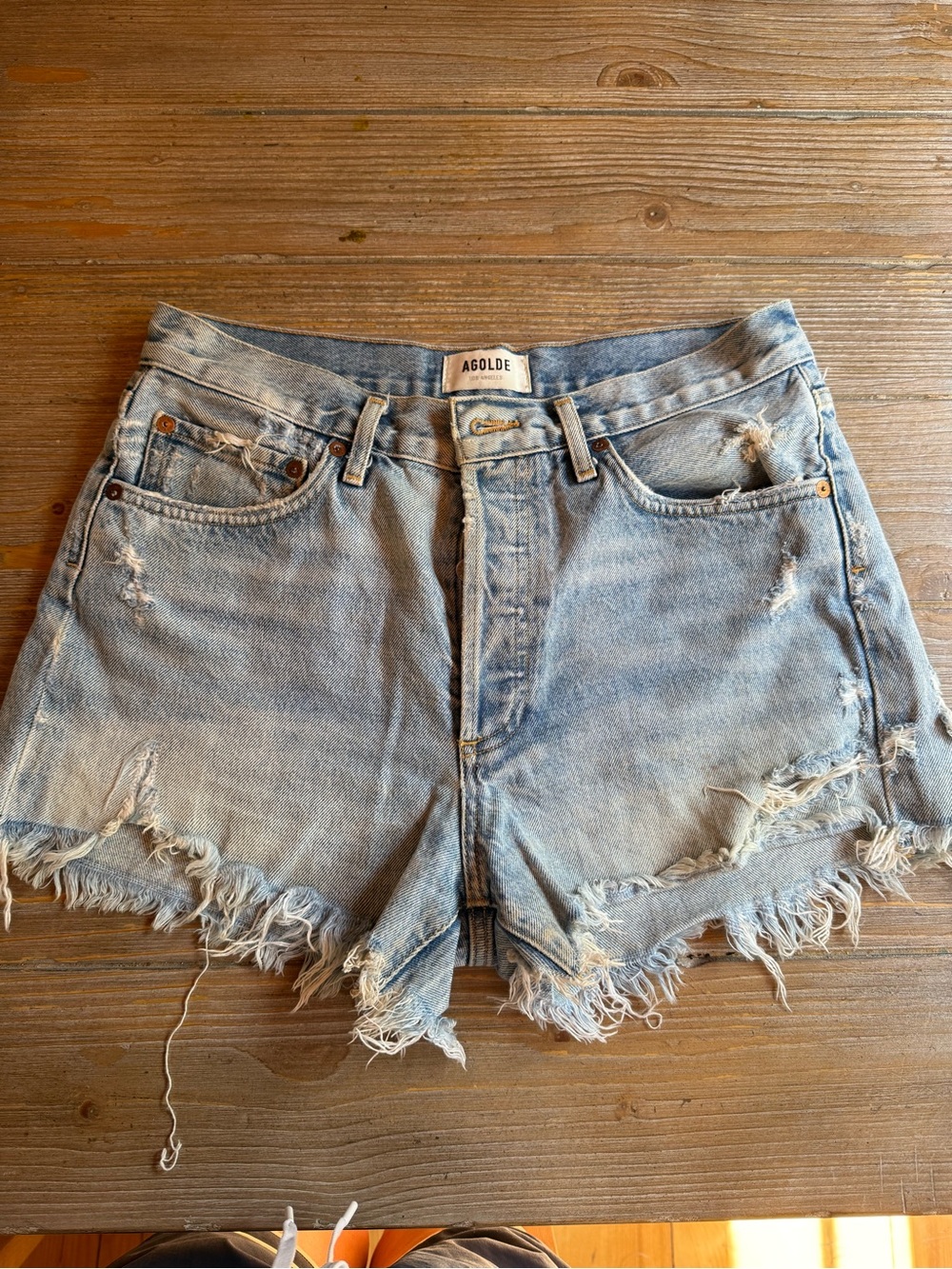 AGOLDE Parker swapmeat Denim Shorts